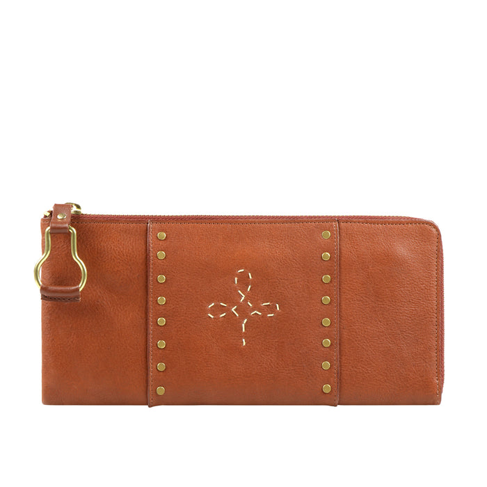 WILD ROSE W3 L-ZIP AROUND WALLET