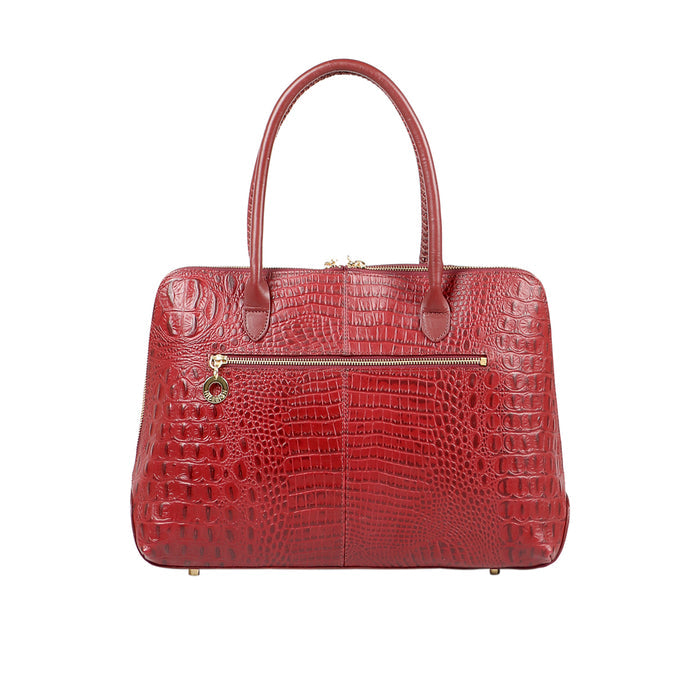 Yangtze 03 Marsala Leather Tote Bag